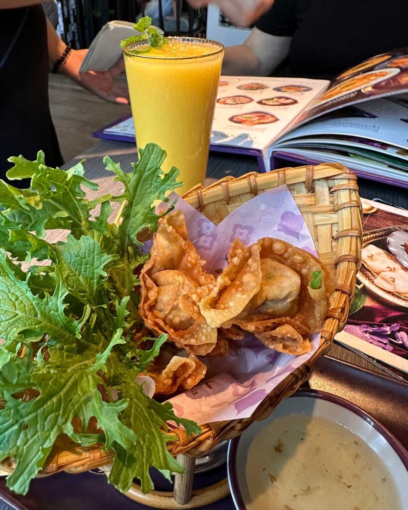 Fried dumplings at Nara Bangkok