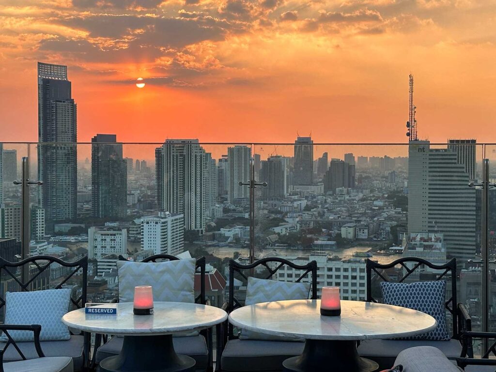 Yao Bangkok at sunset