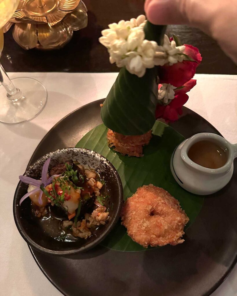 Tasting menu at Blue Elephant Restaurant, Bangkok