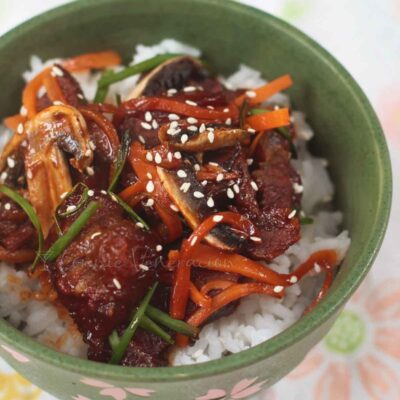 Mongolian beef barbecue