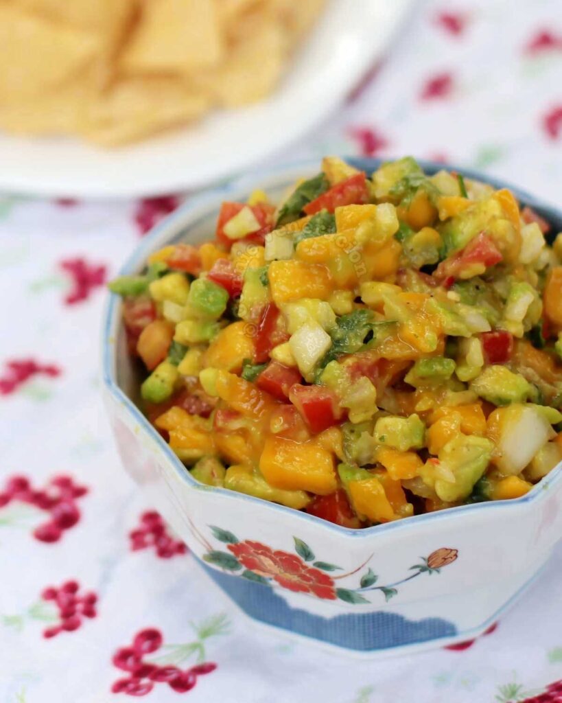 Mango avocado salsa