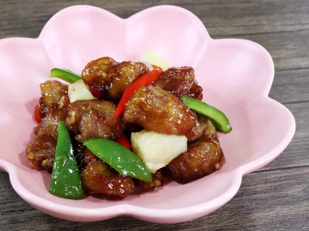 Pork with sweet sour sauce