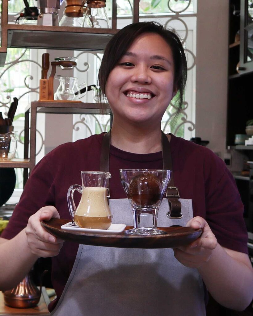 Alex Veneracion at a coffee class at The Yellow Chair in Ho Chi Minh City