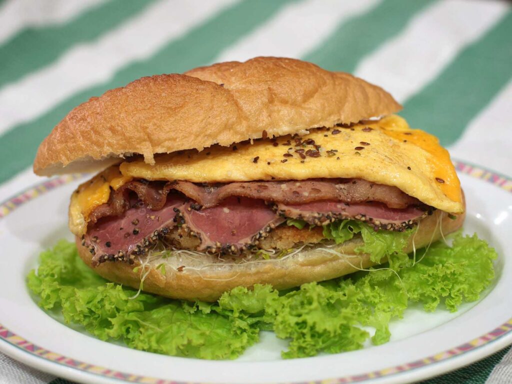 Meat lover's sandwich