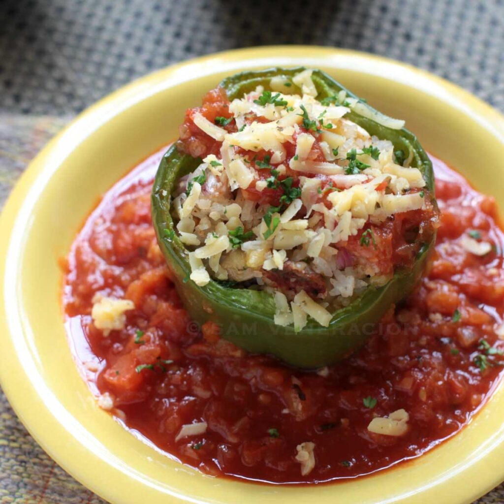 Stuffed bell pepper