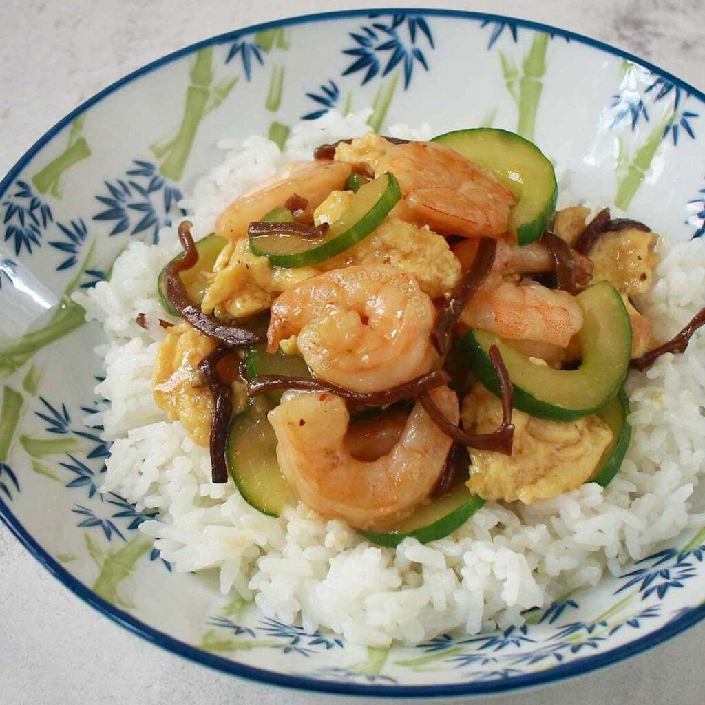 Moo shu shrimp