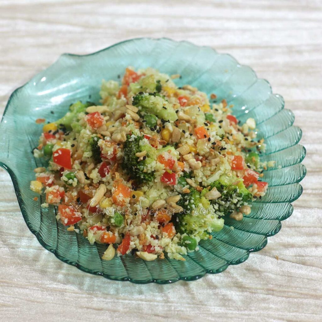 Fried rice style cauliflower