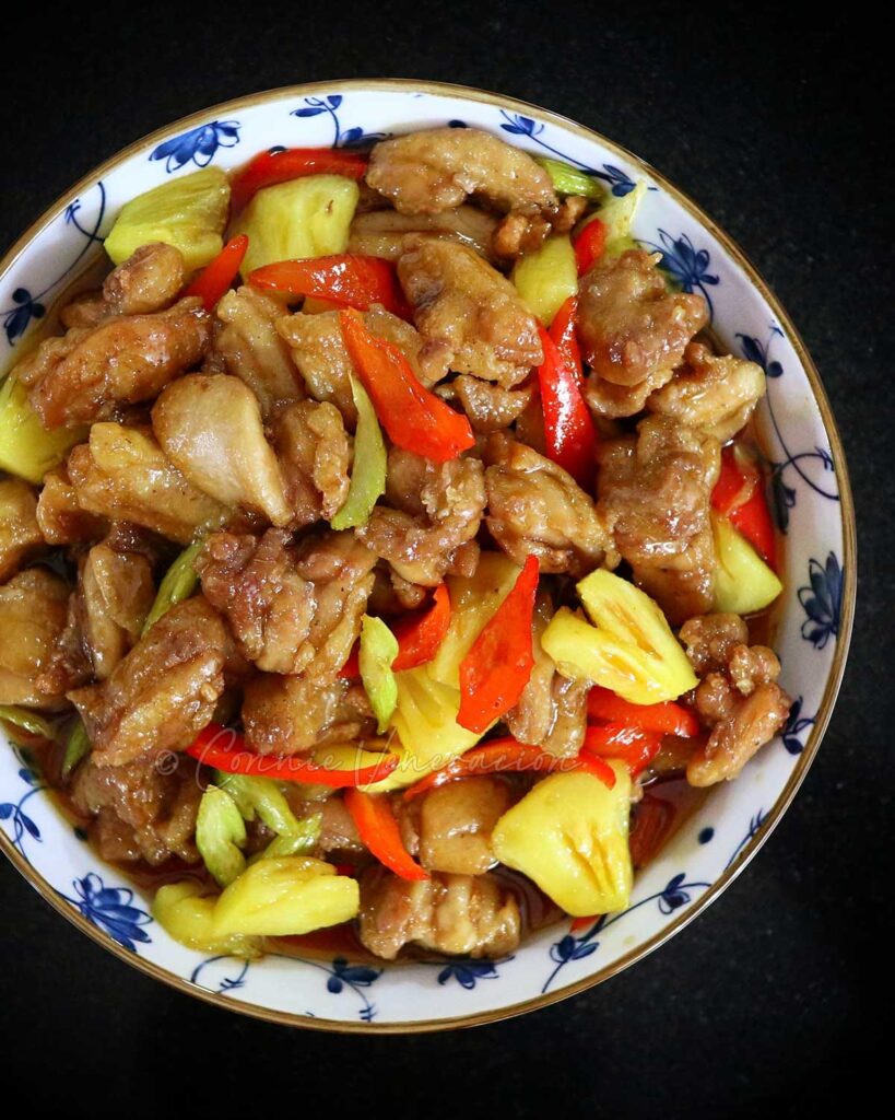 Chicken with sweet sour sauce